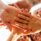 hands in a circle